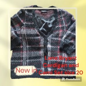 Lane Bryant Cardigan and Cami Set